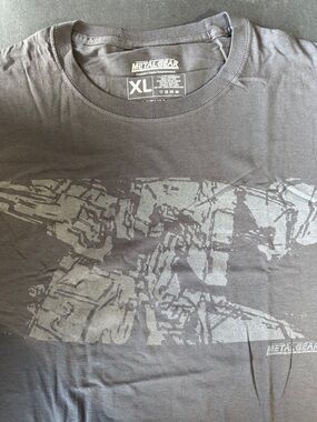 METAL GEAR XL Black Graphic Short Sleeve Tee